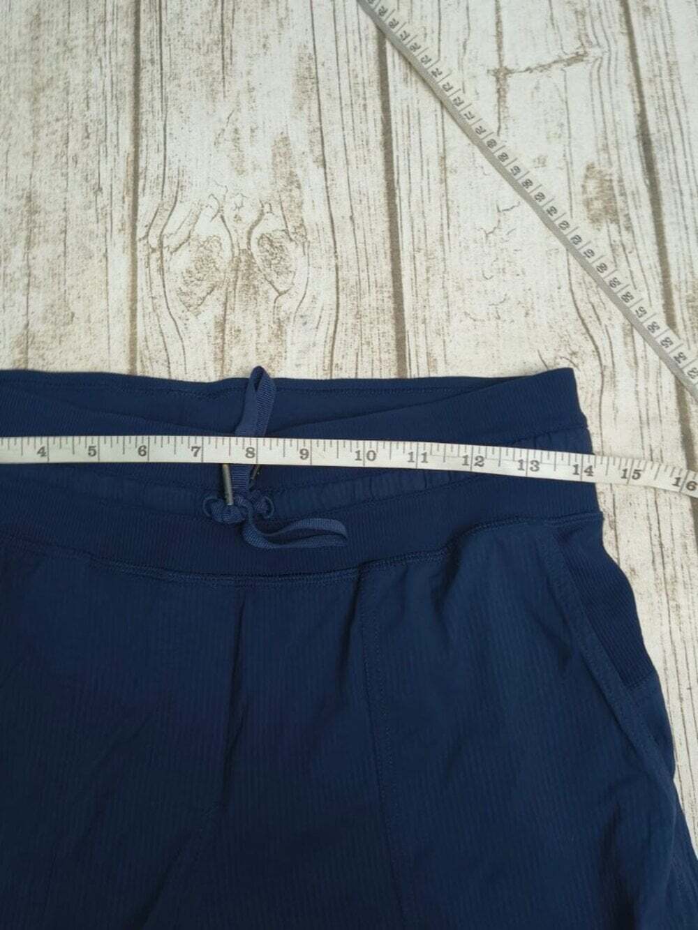 Lululemon Dance Studio Pant Size 6 Navy Blue Mid Rise Cinch Hem Lightweight Crop - Picture 6 of 7